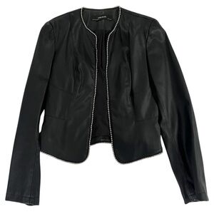 Zara Black and Silver Blazer with Fitted Silhouette